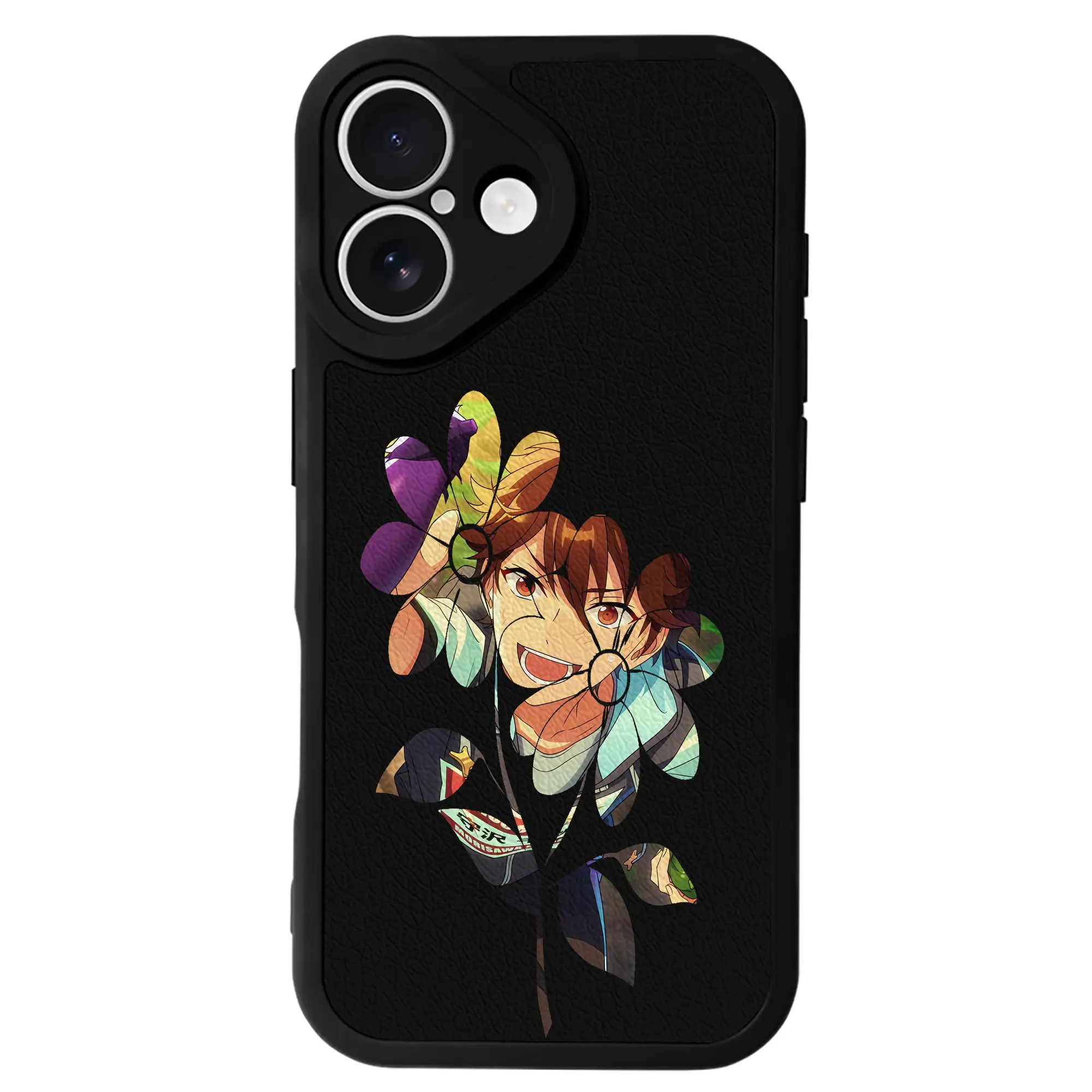 あんさん ぶる グッズ 流星隊 守沢千秋 - IPhone 16シリーズ対応 ・ シリコンスマホケース ・ レザー調 ・ 高精度フィット ・ 耐衝撃 ・ ワイヤレス充電対応 ・ 精密カット